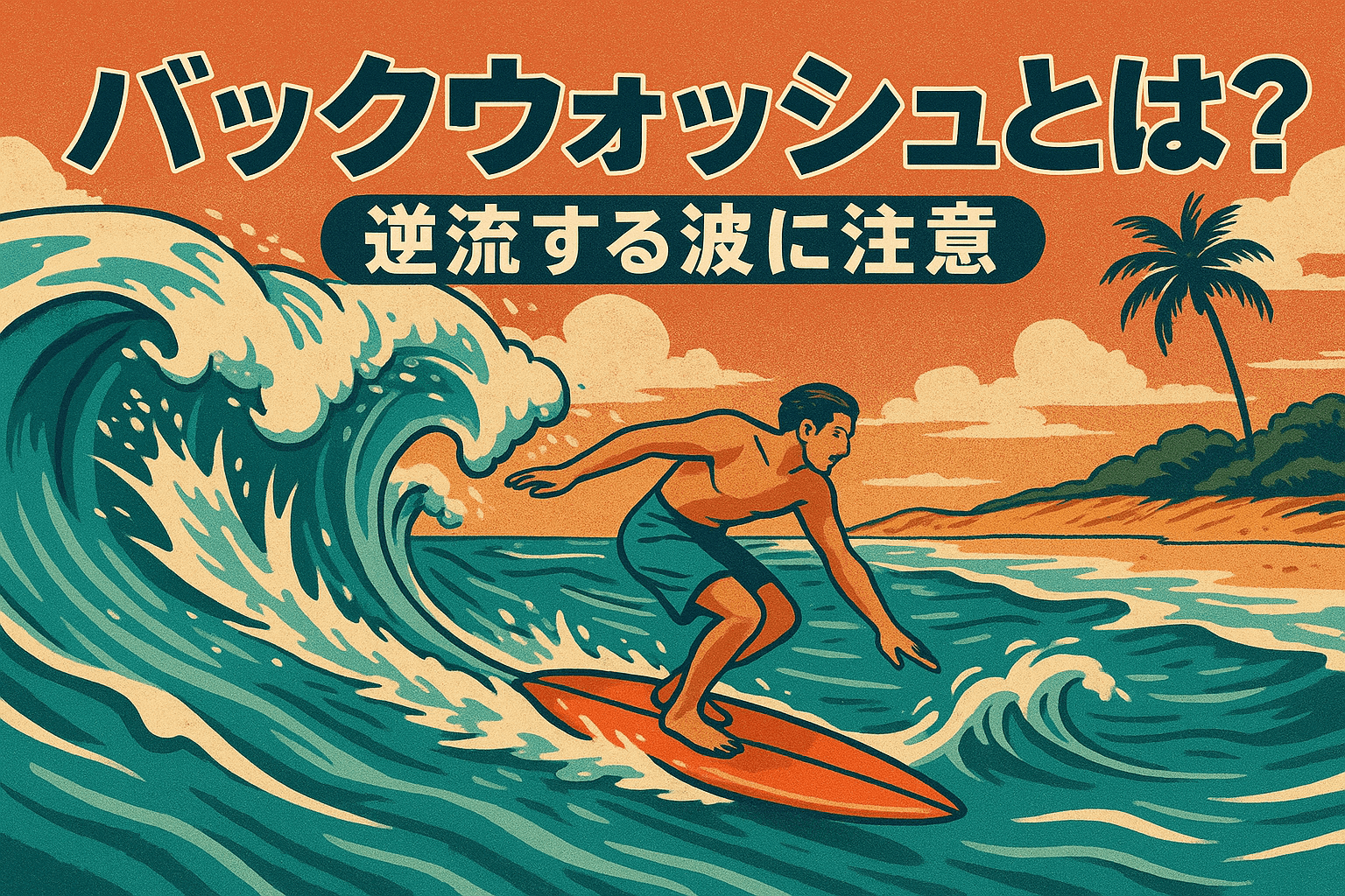 バックウォッシュとは？サーフィン初心者が知っておきたい“逆流する波