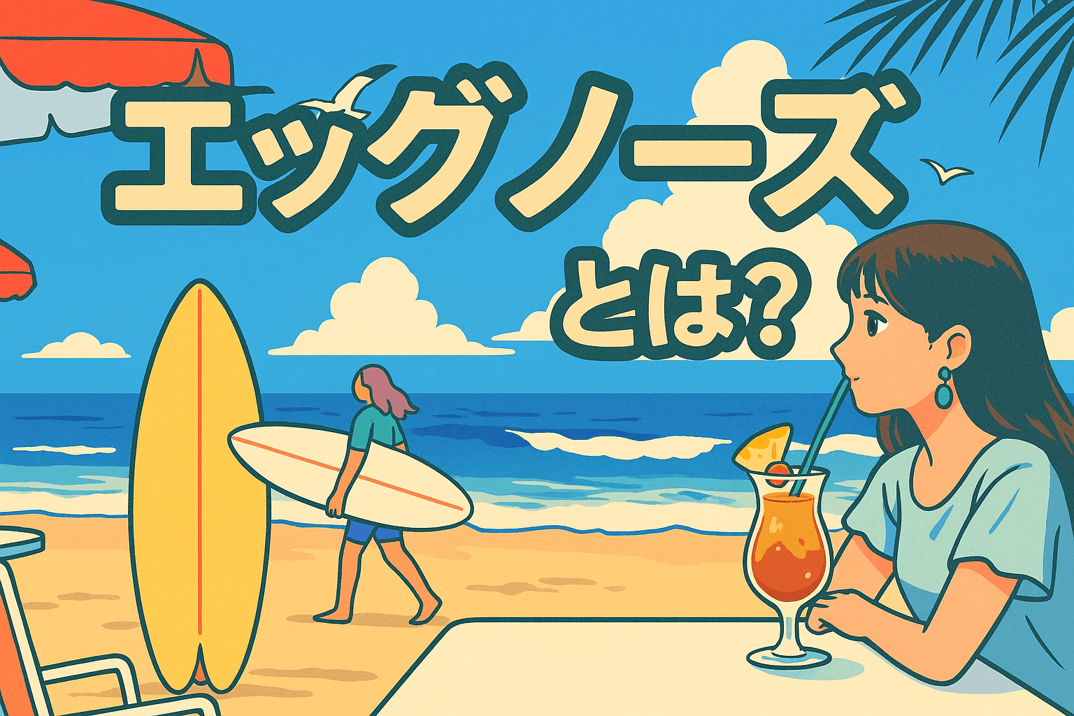 エッグノーズとは？初心者にやさしいサーフボードの特徴と選び方