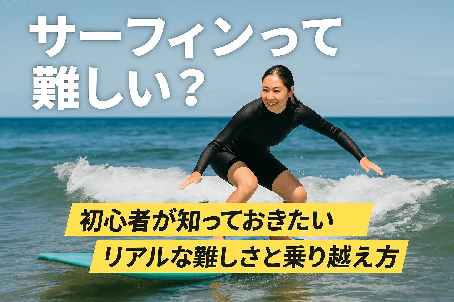 サーフィンって難しい？初心者が知っておきたいリアルな難しさと
