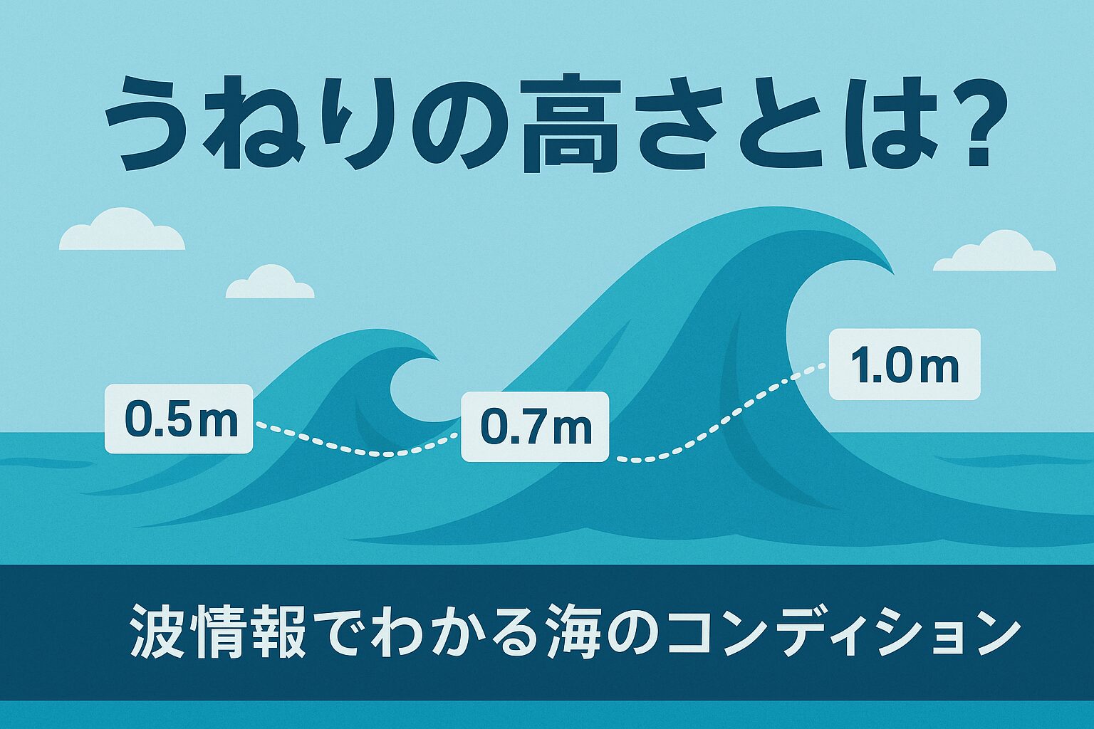 うねりの高さとは？サーフィン初心者が知っておきたい波情報の見方